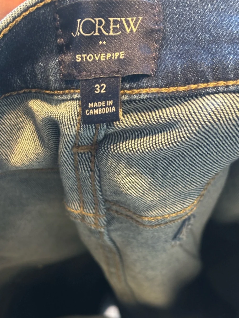 J. Crew High-rise Stovepipe Jean in Siggnature Stretch - Medium Wash - Size 32